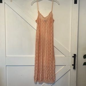 Free People Midi Lace Slip Dress
